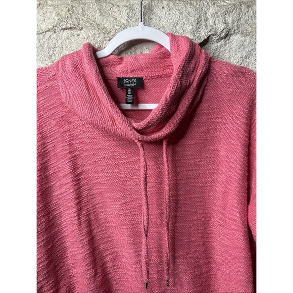 Jones New York Sweater Cowelneck Pink Pullover Women's Large EUC - Picture 4 of 8